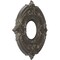 Ekena Millwork Attica PVC Medallion (Canopies up to 4 1/8"), 10"OD x 3 1/2"ID x 3/4"P, Metallic Weathered Steel CMP10ATDST - alternate 5